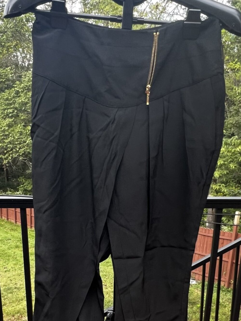 NWOT Reiss Black High-Waisted Tailored Pants